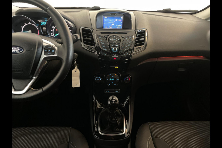 Ford Fiesta 1.0 EcoBoost Titanium AIRCO CLIMA NAVI CRUISE BT LED ELEK RAMEN CENT VERG VELGEN ZEER NETTE AUTO