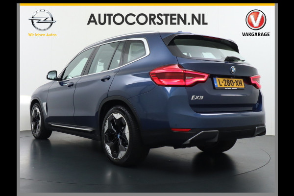 BMW iX3 High Executive 80kWh Leer+Elektr.-verst. Adap.Cruise Apple Carplay Android Auto Navi Ecc 360°Camera Panoramaschuifdak Harman&Kar Stoelverwarming Parkeer+Achteruitrij assistent Led Origineel Nederlandse Auto Zeer compleet! €73.000 nieuw!