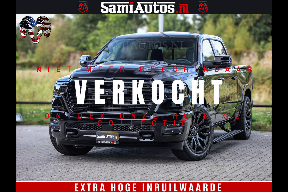 Dodge Ram 1500 Night Premium | Full Option | De Meest Luxe Pick-Up in zijn Klasse | Comfortabele Dubbele Cabine met Royale 5 Zitplaatsen | BPM vrij | Nu Leverbaar uit Voorraad | Voorraad Nr 2283 - 3326 Dodge Ram 1500 Night Premium | Full Option | De Meest Luxe Pick-Up in zijn Klasse | Comfortabele Dubbele Cabine met Royale 5 Zitplaatsen | BPM vrij | Nu Leverbaar uit Voorraad | Voorraad Nr 2283 - 3326