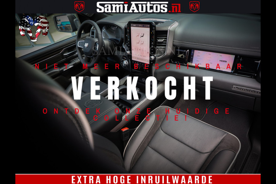 Dodge Ram 1500 Night Premium | Full Option | De Meest Luxe Pick-Up in zijn Klasse | Comfortabele Dubbele Cabine met Royale 5 Zitplaatsen | BPM vrij | Nu Leverbaar uit Voorraad | Voorraad Nr 2283 - 3326