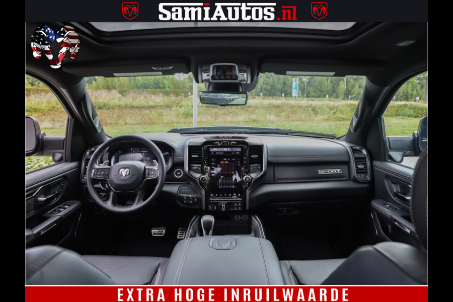 Dodge Ram 1500 GT EDITION | TRX PACK | VIRTUAL COCKPIT | HEAD-UP | ADAPTIVE CRUISE | 360 CAMERA | 5.7 HEMI V8 402PK | 4X4 | Comfortabele Dubbele Cabine met Royale 5 Zitplaatsen | BPM vrij | Nu Leverbaar uit Voorraad | Voorraad Nr 2437