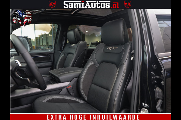 Dodge Ram 1500 GT EDITION | TRX PACK | VIRTUAL COCKPIT | HEAD-UP | ADAPTIVE CRUISE | 360 CAMERA | 5.7 HEMI V8 402PK | 4X4 | Comfortabele Dubbele Cabine met Royale 5 Zitplaatsen | BPM vrij | Nu Leverbaar uit Voorraad | Voorraad Nr 2437