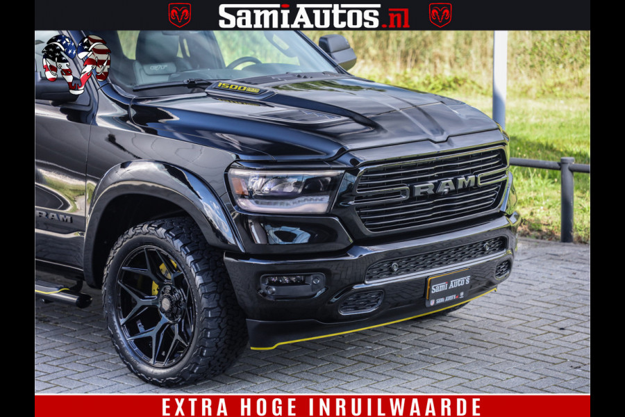 Dodge Ram 1500 GT EDITION | TRX PACK | VIRTUAL COCKPIT | HEAD-UP | ADAPTIVE CRUISE | 360 CAMERA | 5.7 HEMI V8 402PK | 4X4 | Comfortabele Dubbele Cabine met Royale 5 Zitplaatsen | BPM vrij | Nu Leverbaar uit Voorraad | Voorraad Nr 2437