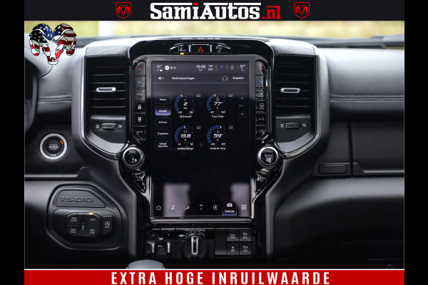 Dodge Ram 1500 GT EDITION | TRX PACK | VIRTUAL COCKPIT | HEAD-UP | ADAPTIVE CRUISE | 360 CAMERA | 5.7 HEMI V8 402PK | 4X4 | Comfortabele Dubbele Cabine met Royale 5 Zitplaatsen | BPM vrij | Nu Leverbaar uit Voorraad | Voorraad Nr 2437