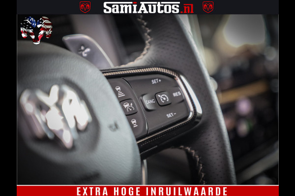 Dodge Ram 1500 GT EDITION | TRX PACK | VIRTUAL COCKPIT | HEAD-UP | ADAPTIVE CRUISE | 360 CAMERA | 5.7 HEMI V8 402PK | 4X4 | Comfortabele Dubbele Cabine met Royale 5 Zitplaatsen | BPM vrij | Nu Leverbaar uit Voorraad | Voorraad Nr 2437