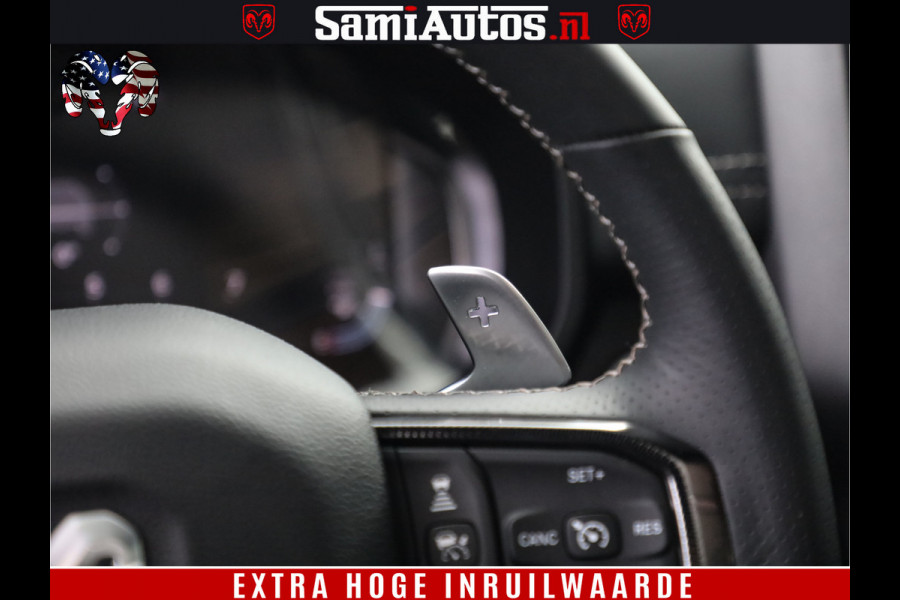 Dodge Ram 1500 GT EDITION | TRX PACK | VIRTUAL COCKPIT | HEAD-UP | ADAPTIVE CRUISE | 360 CAMERA | 5.7 HEMI V8 402PK | 4X4 | Comfortabele Dubbele Cabine met Royale 5 Zitplaatsen | BPM vrij | Nu Leverbaar uit Voorraad | Voorraad Nr 2437