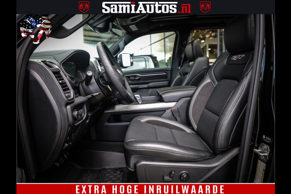 Dodge Ram 1500 GT EDITION | TRX PACK | VIRTUAL COCKPIT | HEAD-UP | ADAPTIVE CRUISE | 360 CAMERA | 5.7 HEMI V8 402PK | 4X4 | Comfortabele Dubbele Cabine met Royale 5 Zitplaatsen | BPM vrij | Nu Leverbaar uit Voorraad | Voorraad Nr 2437