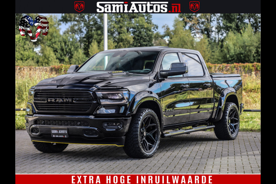 Dodge Ram 1500 GT EDITION | TRX PACK | VIRTUAL COCKPIT | HEAD-UP | ADAPTIVE CRUISE | 360 CAMERA | 5.7 HEMI V8 402PK | 4X4 | Comfortabele Dubbele Cabine met Royale 5 Zitplaatsen | BPM vrij | Nu Leverbaar uit Voorraad | Voorraad Nr 2437