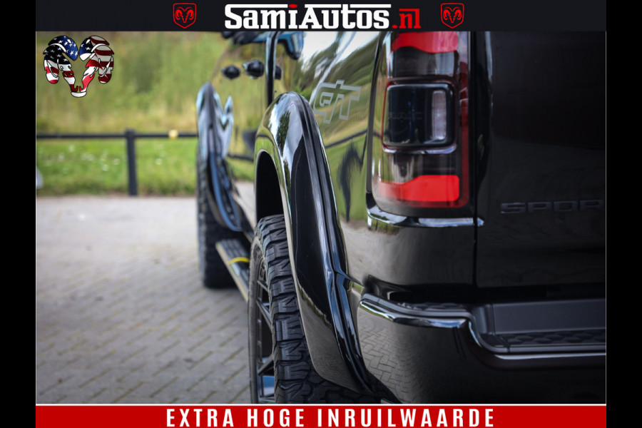 Dodge Ram 1500 GT EDITION | TRX PACK | VIRTUAL COCKPIT | HEAD-UP | ADAPTIVE CRUISE | 360 CAMERA | 5.7 HEMI V8 402PK | 4X4 | Comfortabele Dubbele Cabine met Royale 5 Zitplaatsen | BPM vrij | Nu Leverbaar uit Voorraad | Voorraad Nr 2437