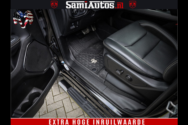 Dodge Ram 1500 GT EDITION | TRX PACK | VIRTUAL COCKPIT | HEAD-UP | ADAPTIVE CRUISE | 360 CAMERA | 5.7 HEMI V8 402PK | 4X4 | Comfortabele Dubbele Cabine met Royale 5 Zitplaatsen | BPM vrij | Nu Leverbaar uit Voorraad | Voorraad Nr 2437