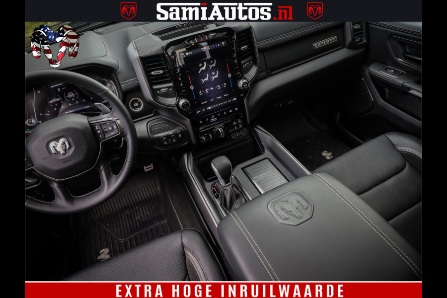 Dodge Ram 1500 GT EDITION | TRX PACK | VIRTUAL COCKPIT | HEAD-UP | ADAPTIVE CRUISE | 360 CAMERA | 5.7 HEMI V8 402PK | 4X4 | Comfortabele Dubbele Cabine met Royale 5 Zitplaatsen | BPM vrij | Nu Leverbaar uit Voorraad | Voorraad Nr 2437