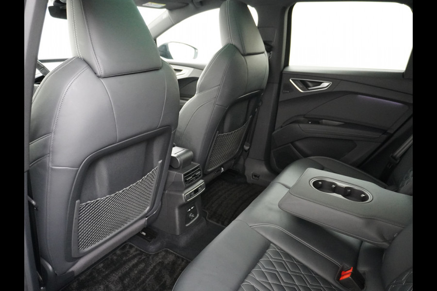 Audi Q4 e-tron 50 82kWh Quattro 300pk Competition S-Line Pano-dak Leer Matrix-Led 21" 77kWh Sonos®-Audio Warmtepomp Adaptive-Cruise HUD Head-Up Assistentie Pack Comfort-plus Pack Dynamic Pack Interieur Pack Keyless Pack Automatisch grootlicht Privacy-Glass Zeer compleet Grote Accu €75.000 nieuw