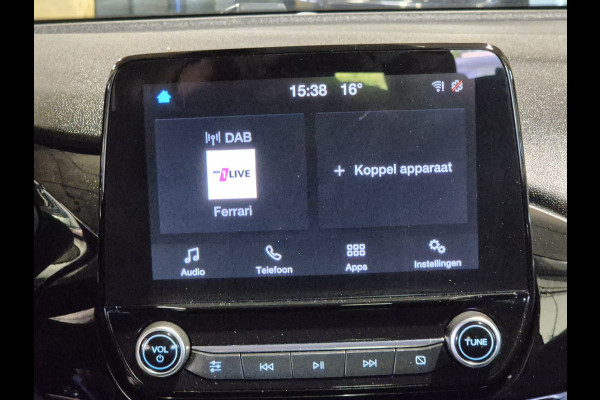 Ford Fiesta 1.0 EcoBoost Hybrid Titanium,Android/Carplay/navigatie,airco.cruise,stoel/stuur/voorruit verwarming,parkeesensoren,