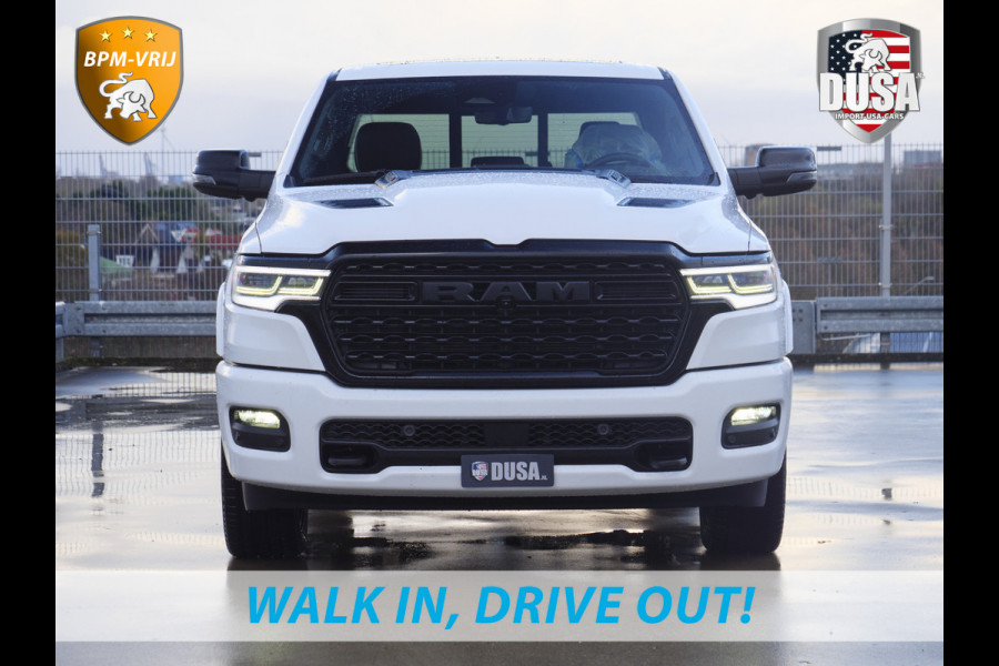Dodge Ram | 1500 | Limited | Night | 3.0L Twin-Turbo I6 | High Output | RAMBOX | Massage stoelen | Passenger Display | RAMBOX Getoonde accessoires zijn verkrijgbaar tegen meerprijs