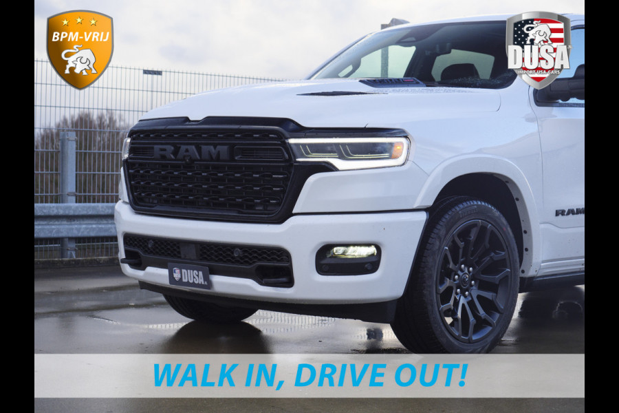 Dodge Ram | 1500 | Limited | Night | 3.0L Twin-Turbo I6 | High Output | RAMBOX | Massage stoelen | Passenger Display | RAMBOX Getoonde accessoires zijn verkrijgbaar tegen meerprijs