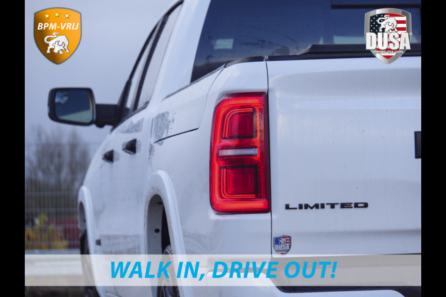 Dodge Ram | 1500 | Limited | Night | 3.0L Twin-Turbo I6 | High Output | RAMBOX | Massage stoelen | Passenger Display | RAMBOX Getoonde accessoires zijn verkrijgbaar tegen meerprijs