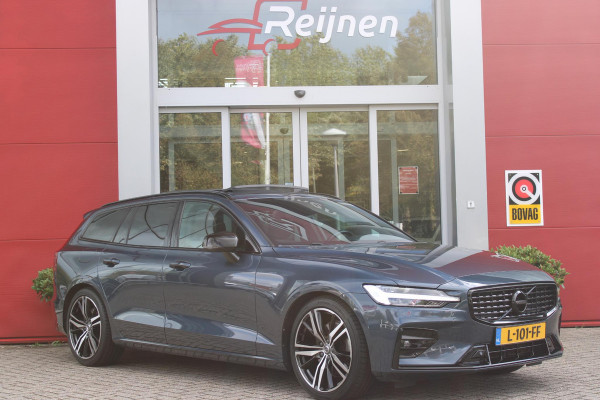 Volvo V60 2.0 B3 R-DESIGN 177PK MILD HYBRID AUTOMAAT 8 | PANORAMISCH SCHUIF/KANTELDAK | PREMIUM AUDIO BY HARMAN KARDON | 19" 5-TRIPPLE SPAAKS BLACK/DIAMAND CUT LICHTMETALEN VELGEN | BLINDSPOT INFOMATION SYSTEM (BLIS) | VERWARMDE VOORRUIT |VERWARMDE AQUABLADE RUITENWISSERBLADEN | PILOT ASSIST | APPLE CARPLAY / ANDROID AUTO | DODEHOEKDETECTIE |  ADAPTIEVE CRUISECONTROL | R-DESIGN BEKLEDING MET NAPPA LEDER I.C.M. OPEN GRID TEXTIEL | ELEKTRISCH VERSTELBARE CONTOUR STOELEN (SPORTSTOELEN) MET GEHEUGEN OP BEIDE VOORSTOELEN |VERWARMDE VOORSTOELEN EN ACHTERBANK | VERWARMD STUURWIEL | PAR