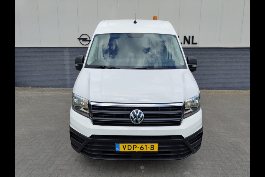Volkswagen Crafter 30 2.0TDI L3H2 Airco Camera Navi Bluetooth EURO 6 Betonplex vloer Wandbekleding Schuifdeur Buro 2.500kg trekvermogen keurige bus!