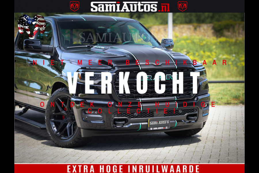 Dodge Ram 1500 Limited H.O 540HP 706Nm | Massage + Full Option | De Meest Luxe en Volle Pick-Up in zijn Klasse | Comfortabele Dubbele Cabine met Royale 5 Zitplaatsen | BPM vrij | Nu Leverbaar uit Voorraad | Voorraad Nr 2332 - 5179