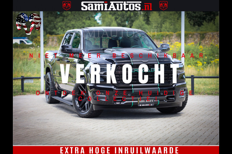 Dodge Ram 1500 Limited H.O 540HP 706Nm | Massage + Full Option | De Meest Luxe en Volle Pick-Up in zijn Klasse | Comfortabele Dubbele Cabine met Royale 5 Zitplaatsen | BPM vrij | Nu Leverbaar uit Voorraad | Voorraad Nr 2332 - 5179