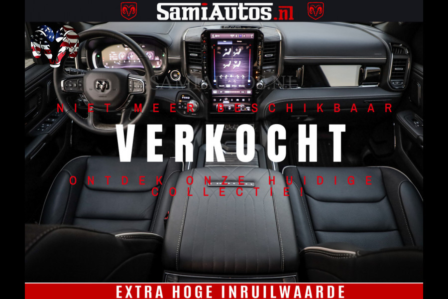 Dodge Ram 1500 Limited H.O 540HP 706Nm | Massage + Full Option | De Meest Luxe en Volle Pick-Up in zijn Klasse | Comfortabele Dubbele Cabine met Royale 5 Zitplaatsen | BPM vrij | Nu Leverbaar uit Voorraad | Voorraad Nr 2332 - 5179