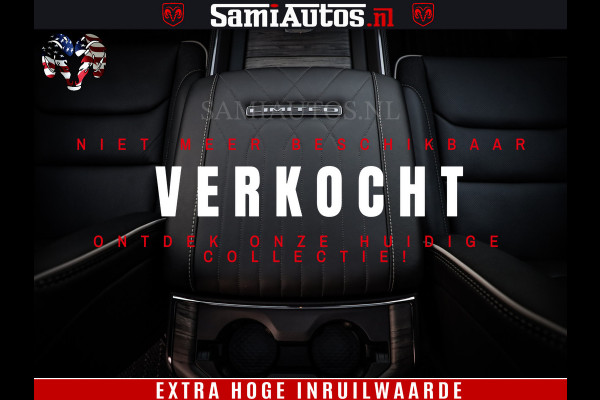 Dodge Ram 1500 Limited H.O 540HP 706Nm | Massage + Full Option | De Meest Luxe en Volle Pick-Up in zijn Klasse | Comfortabele Dubbele Cabine met Royale 5 Zitplaatsen | BPM vrij | Nu Leverbaar uit Voorraad | Voorraad Nr 2332 - 5179