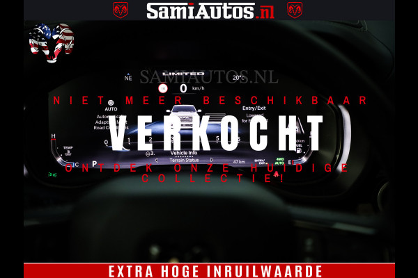 Dodge Ram 1500 Limited H.O 540HP 706Nm | Massage + Full Option | De Meest Luxe en Volle Pick-Up in zijn Klasse | Comfortabele Dubbele Cabine met Royale 5 Zitplaatsen | BPM vrij | Nu Leverbaar uit Voorraad | Voorraad Nr 2332 - 5179