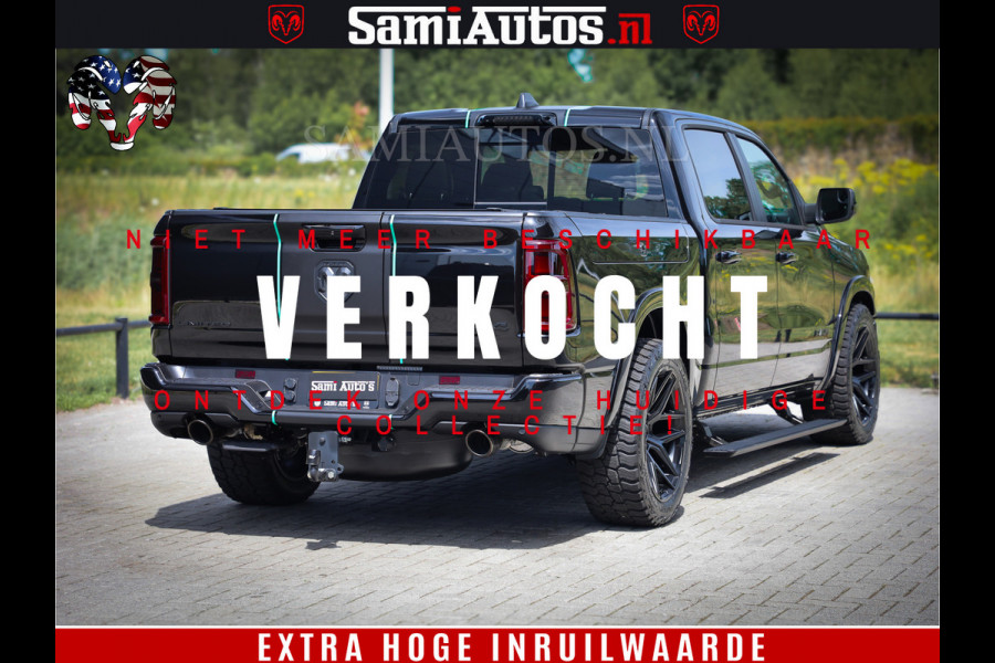 Dodge Ram 1500 Limited H.O 540HP 706Nm | Massage + Full Option | De Meest Luxe en Volle Pick-Up in zijn Klasse | Comfortabele Dubbele Cabine met Royale 5 Zitplaatsen | BPM vrij | Nu Leverbaar uit Voorraad | Voorraad Nr 2332 - 5179