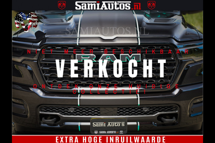 Dodge Ram 1500 Limited H.O 540HP 706Nm | Massage + Full Option | De Meest Luxe en Volle Pick-Up in zijn Klasse | Comfortabele Dubbele Cabine met Royale 5 Zitplaatsen | BPM vrij | Nu Leverbaar uit Voorraad | Voorraad Nr 2332 - 5179
