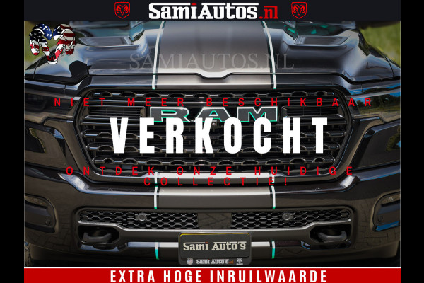 Dodge Ram 1500 Limited H.O 540HP 706Nm | Massage + Full Option | De Meest Luxe en Volle Pick-Up in zijn Klasse | Comfortabele Dubbele Cabine met Royale 5 Zitplaatsen | BPM vrij | Nu Leverbaar uit Voorraad | Voorraad Nr 2332 - 5179
