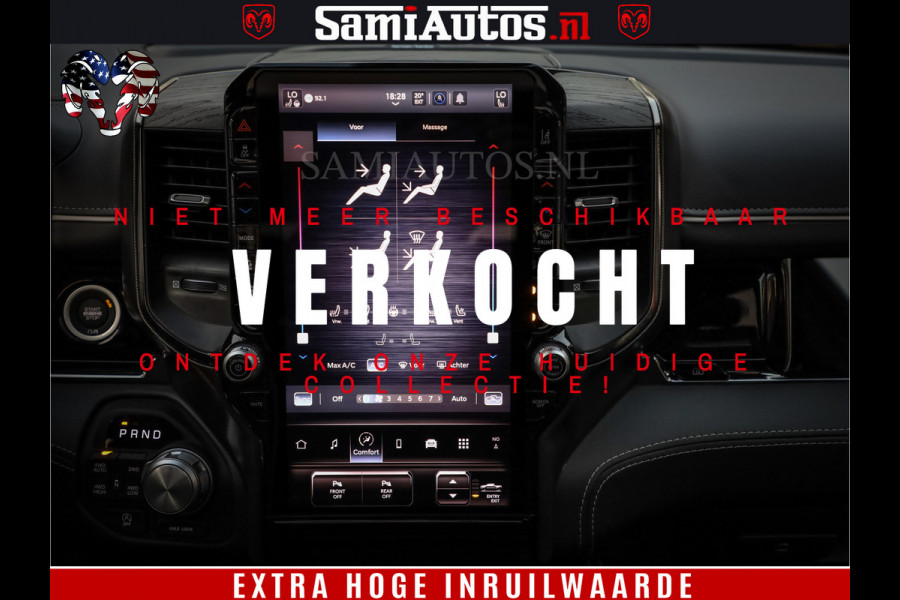 Dodge Ram 1500 Limited H.O 540HP 706Nm | Massage + Full Option | De Meest Luxe en Volle Pick-Up in zijn Klasse | Comfortabele Dubbele Cabine met Royale 5 Zitplaatsen | BPM vrij | Nu Leverbaar uit Voorraad | Voorraad Nr 2332 - 5179