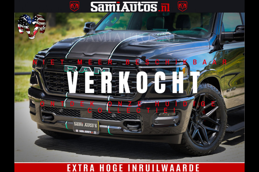 Dodge Ram 1500 Limited H.O 540HP 706Nm | Massage + Full Option | De Meest Luxe en Volle Pick-Up in zijn Klasse | Comfortabele Dubbele Cabine met Royale 5 Zitplaatsen | BPM vrij | Nu Leverbaar uit Voorraad | Voorraad Nr 2332 - 5179
