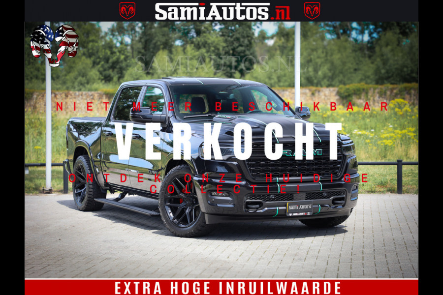 Dodge Ram 1500 Limited H.O 540HP 706Nm | Massage + Full Option | De Meest Luxe en Volle Pick-Up in zijn Klasse | Comfortabele Dubbele Cabine met Royale 5 Zitplaatsen | BPM vrij | Nu Leverbaar uit Voorraad | Voorraad Nr 2332 - 5179