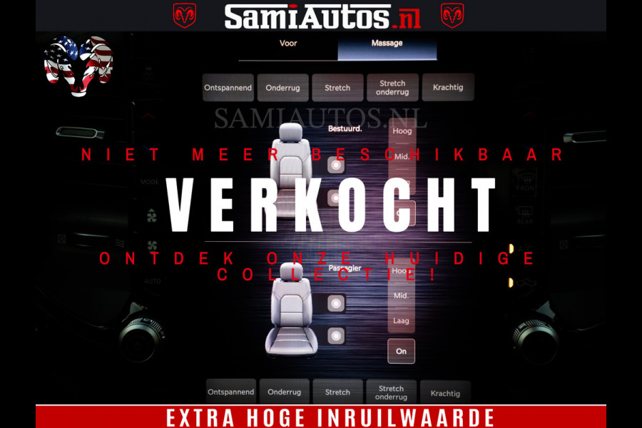 Dodge Ram 1500 Limited H.O 540HP 706Nm | Massage + Full Option | De Meest Luxe en Volle Pick-Up in zijn Klasse | Comfortabele Dubbele Cabine met Royale 5 Zitplaatsen | BPM vrij | Nu Leverbaar uit Voorraad | Voorraad Nr 2332 - 5179