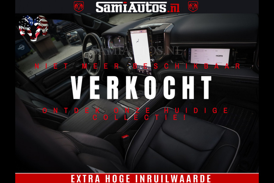 Dodge Ram 1500 Limited H.O 540HP 706Nm | Massage + Full Option | De Meest Luxe en Volle Pick-Up in zijn Klasse | Comfortabele Dubbele Cabine met Royale 5 Zitplaatsen | BPM vrij | Nu Leverbaar uit Voorraad | Voorraad Nr 2332 - 5179