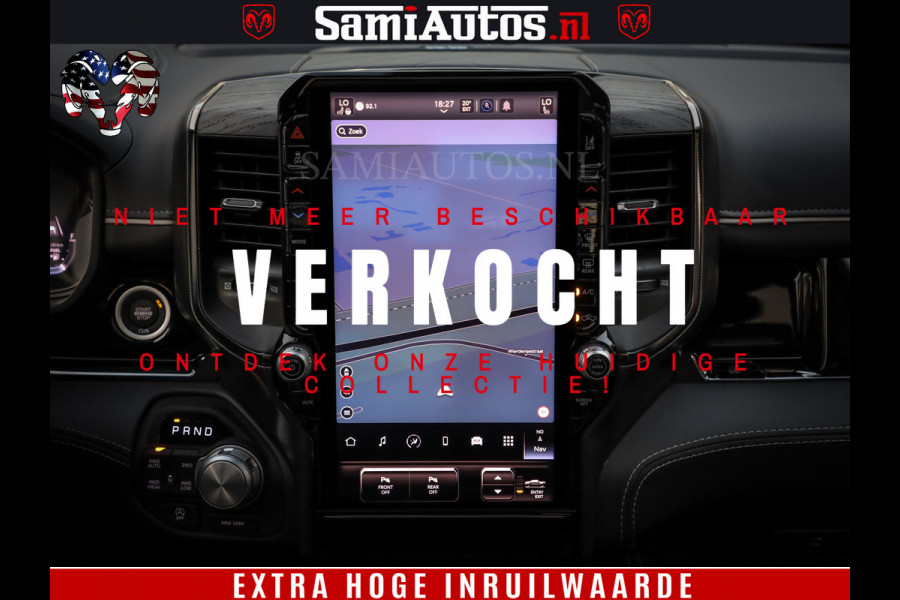 Dodge Ram 1500 Limited H.O 540HP 706Nm | Massage + Full Option | De Meest Luxe en Volle Pick-Up in zijn Klasse | Comfortabele Dubbele Cabine met Royale 5 Zitplaatsen | BPM vrij | Nu Leverbaar uit Voorraad | Voorraad Nr 2332 - 5179
