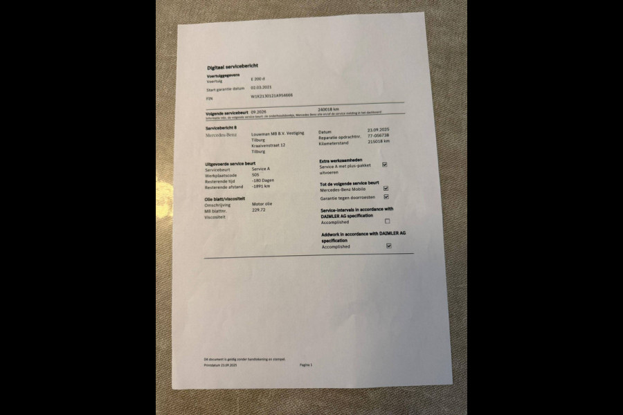 Mercedes-Benz E-Klasse 200 d Business Solution AMG | NL AUTO | 1ste Eigenaar | Dealer onderhouden | Panoramadak | Sfeerverlichting | Leder | 360 camera | Cruise + Lane | Burmester Mercedes-Benz E-Klasse 200 d Business Solution AMG | NL AUTO | 1ste Eigenaar | Dealer onderhouden | Panoramadak | Sfeerverlichting | Leder | 360 camera | Cruise + Lane | Burmester