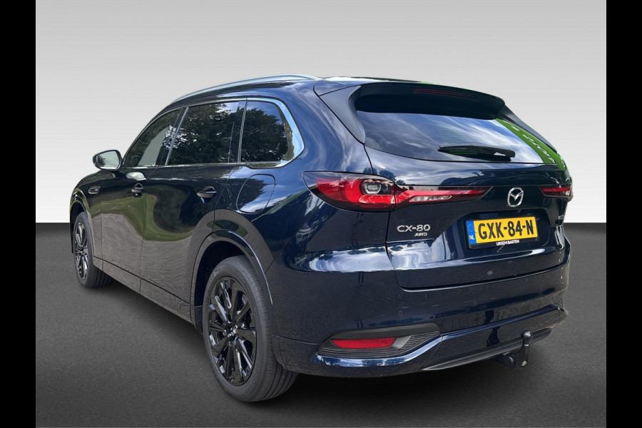 Mazda CX-80 2.5 e-SkyActiv PHEV Homura Plus 7-zitter Uitklapbare trekhaak | klasse III alarm | meest luxe uitvoering