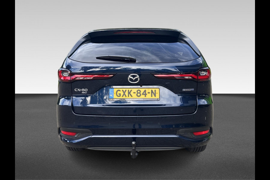 Mazda CX-80 2.5 e-SkyActiv PHEV Homura Plus 7-zitter Uitklapbare trekhaak | klasse III alarm | meest luxe uitvoering