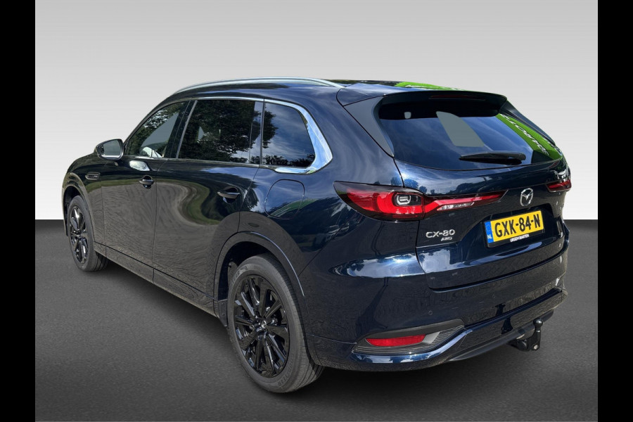 Mazda CX-80 2.5 e-SkyActiv PHEV Homura Plus 7-zitter Uitklapbare trekhaak | klasse III alarm | meest luxe uitvoering
