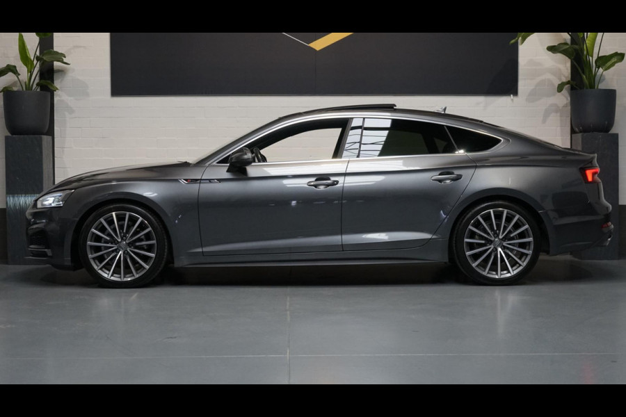 Audi A5 Sportback 2.0 TFSI 3x S-Line AUTOMAAT-AMBIANCE-CAMERA-CLIMA-CRUISE-FULL LED-KEYLESS-NAVIGATIE-PANORAMA-VIRTUEEL