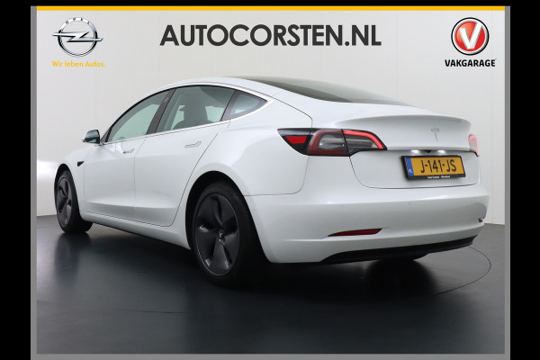 Tesla Model 3 RWD SR+ 60kWh 325PK SOH=85% LMV  AutoPilot Leder PanoDak Adaptive-Cruise Lmv Camera's Elektr.-Stuur+Stoelen+Spiegels+Geheugen+Ea Navi LED Comfortstoelen ACC DAB Voorverwarmen interieur via App Keyless via Telefoonsleutel One-Pedal-Drive Origineel Nederlandse auto tot 11kw laden thuis! 1.584kg licht!