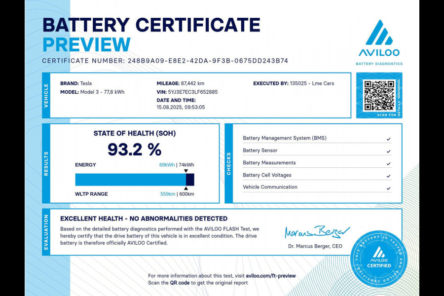 Tesla Model 3 Performance AWD 75 kWh|INCL BTW|NAP|
