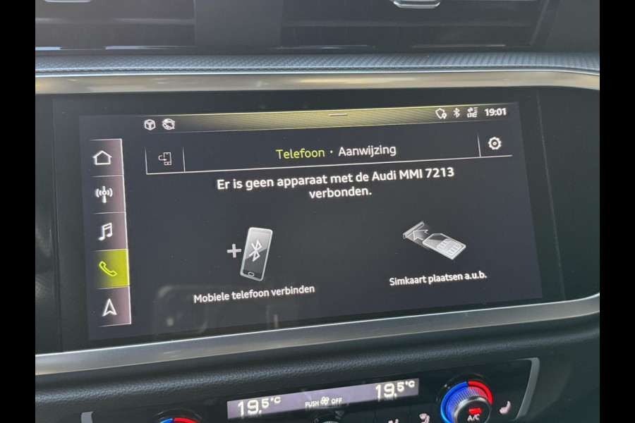 Audi Q3 40 TFSI quattro S Line Automaat | Leren bekleding | Stoelverwarming | Climate control | Cruise control | Lane assist & dode hoek Audi Q3 40 TFSI quattro S Line Automaat | Leren bekleding | Stoelverwarming | Climate control | Cruise control | Lane assist & dode hoek