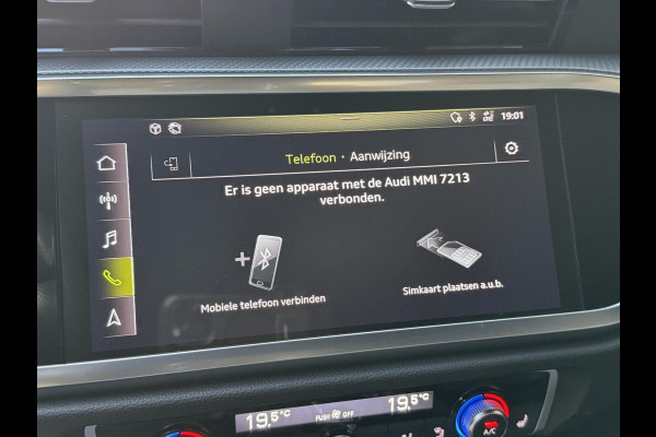 Audi Q3 40 TFSI quattro S Line Automaat | Leren bekleding | Stoelverwarming | Climate control | Cruise control | Lane assist & dode hoek Audi Q3 40 TFSI quattro S Line Automaat | Leren bekleding | Stoelverwarming | Climate control | Cruise control | Lane assist & dode hoek