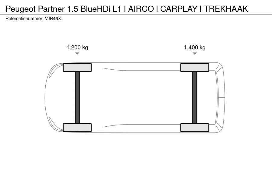 Peugeot Partner 1.5 BlueHDi L1 l AIRCO l CARPLAY l TREKHAAK