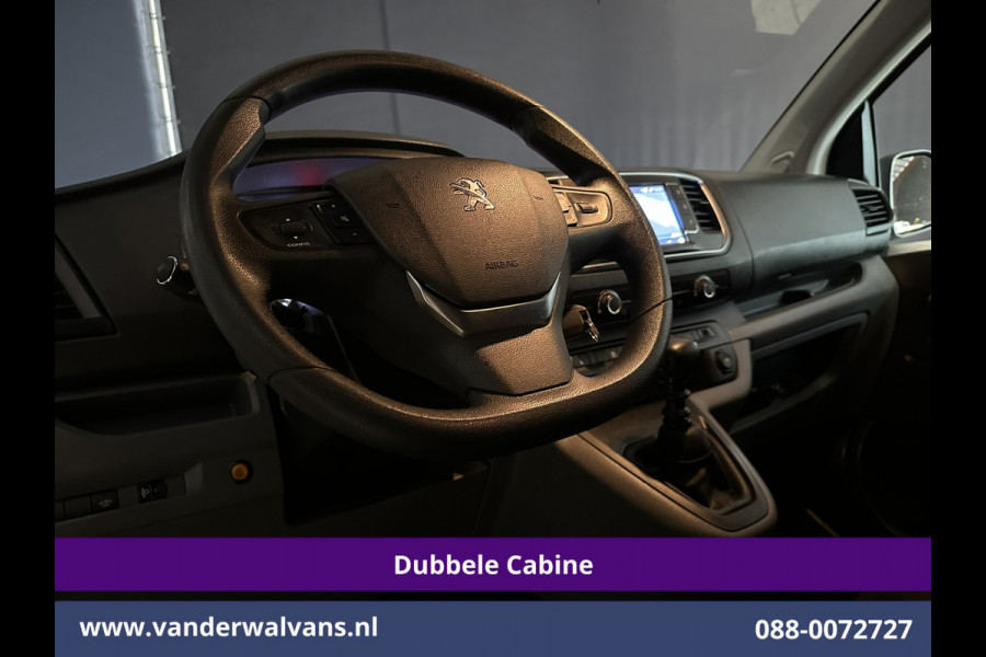Peugeot Expert 2.0 BlueHDI 123pk L3H1 Dubbele Cabine Euro6 Airco | 6-Zits | Navigatie | 2500kg Trekhaak Apple Carplay, Android Auto, Cruisecontrol, Parkeersensoren, Bijrijdersbank