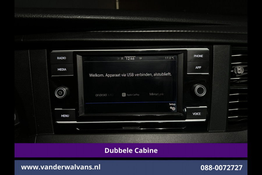 Volkswagen Transporter 2.0 TDI L2H1 Dubbele Cabine Euro6 Airco | 2200kg Trekhaak | Apple Carplay Cruisecontrol, Android Auto, 5-Zits, Parkeersensoren
