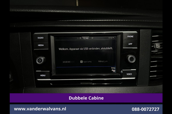 Volkswagen Transporter 2.0 TDI L2H1 Dubbele Cabine Euro6 Airco | 2200kg Trekhaak | Apple Carplay Cruisecontrol, Android Auto, 5-Zits, Parkeersensoren