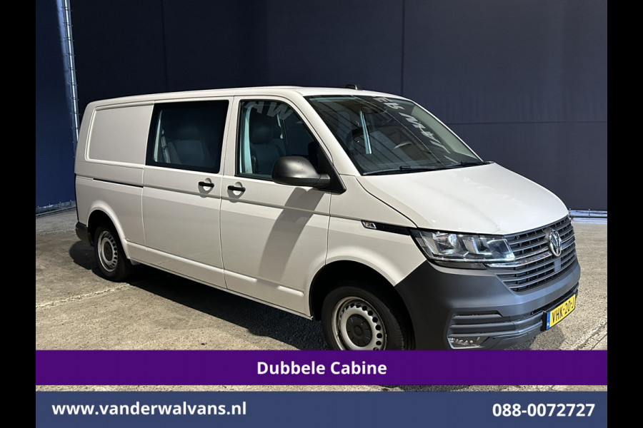 Volkswagen Transporter 2.0 TDI L2H1 Dubbele Cabine Euro6 Airco | 2200kg Trekhaak | Apple Carplay Cruisecontrol, Android Auto, 5-Zits, Parkeersensoren